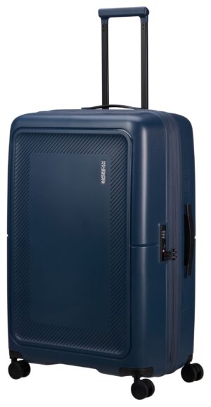 American Tourister Hartschalen-Trolley "DASHPOP 77" 104 l 4 Rollen Koffer groß Reisekoffer TSA-Zahlenschloss Aufgabegepäck midnight blau