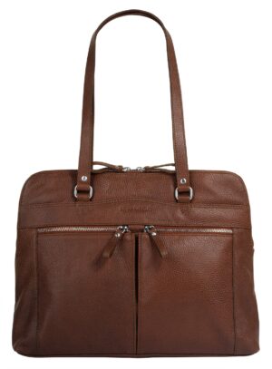Betty Barclay Aktentasche echt Leder cognac