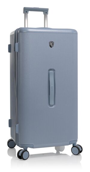Heys Hartschalen-Trolley "Earth Tone Trunk L" 106 l 4 Rollen Trunk-Koffer Hartschalen-Koffer TSA-Schloss Volumenerweiterung glacier grau
