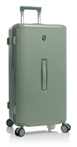 Heys Hartschalen-Trolley "Earth Tone Trunk L" 106 l 4 Rollen Trunk-Koffer Hartschalen-Koffer TSA-Schloss Volumenerweiterung moss