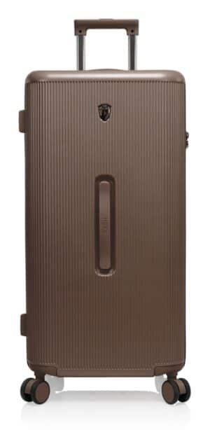 Heys Hartschalen-Trolley "Earth Tone Trunk L" 106 l 4 Rollen Trunk-Koffer Hartschalen-Koffer TSA-Schloss Volumenerweiterung umber
