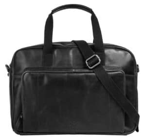Sansibar Aktentasche "Businessbag Black" echt Leder schwarz