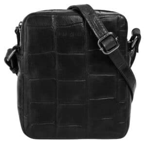 bugatti Abendtasche "NEVIO" echt Leder schwarz