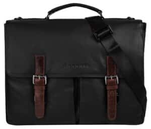 bugatti Aktentasche "CORSO DELUXE" echt Leder schwarz